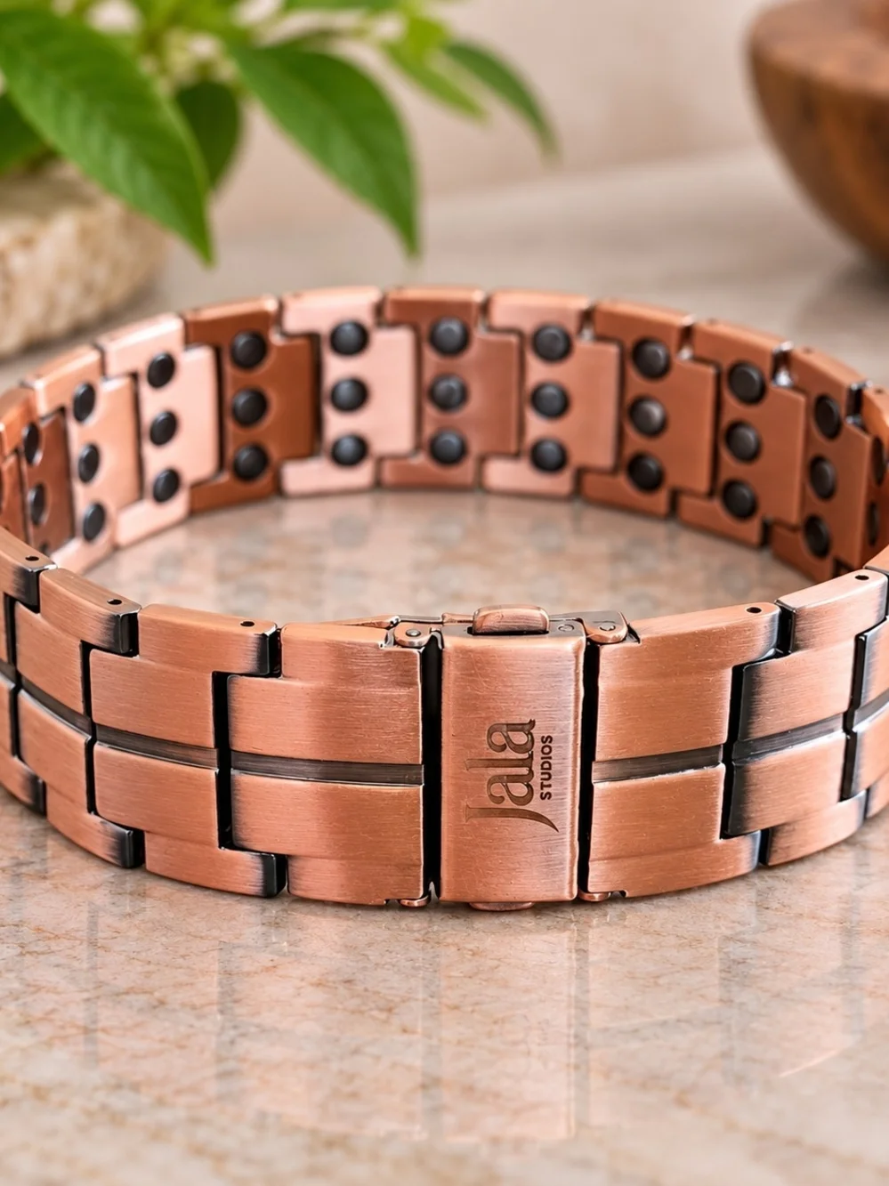 Genuine JalaStudios Pure Copper Magnetic Bracelet 60 Magnets Heavyweight 21mm